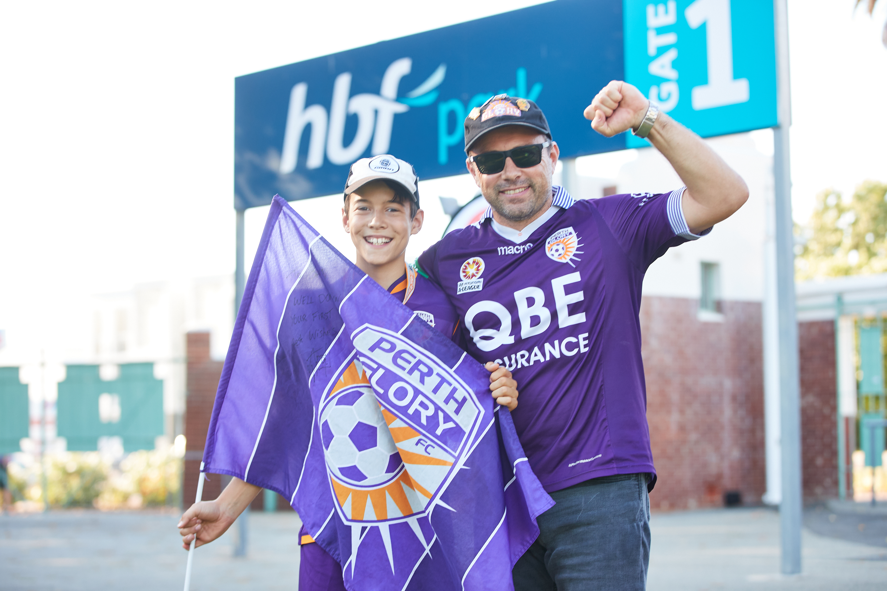 Perth Glory Fans at Gate 1